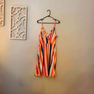 Spaghetti strap Multicoloured dress